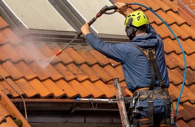 Démoussage et hydrofuge de toiture à Ticheville